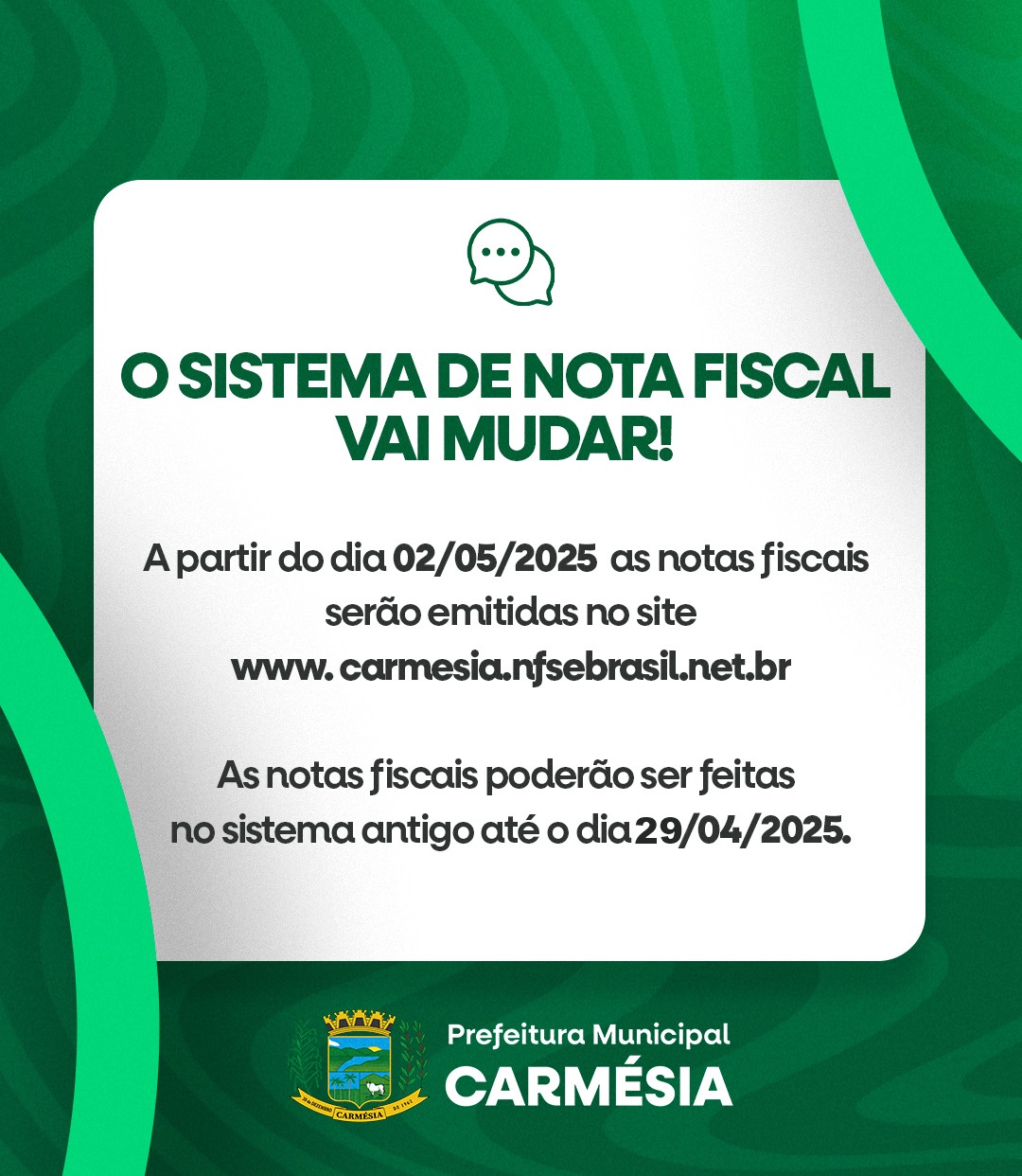 NOTA FISCAL ELETRÔNICA DE SERVIÇO